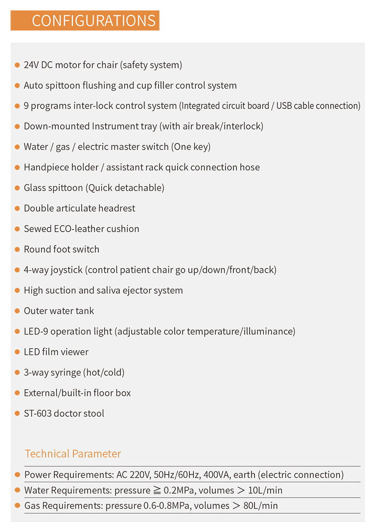 A307 Dental Unit with LED Light